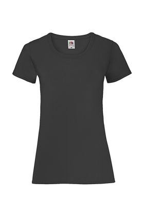 5-pack T-shirts Lady-fit valueweight black